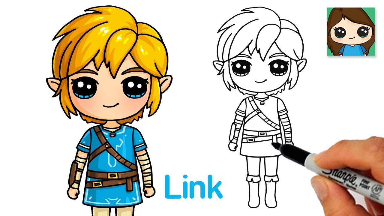 How to Draw Link The Legend of Zelda Breath of the Wild Social
