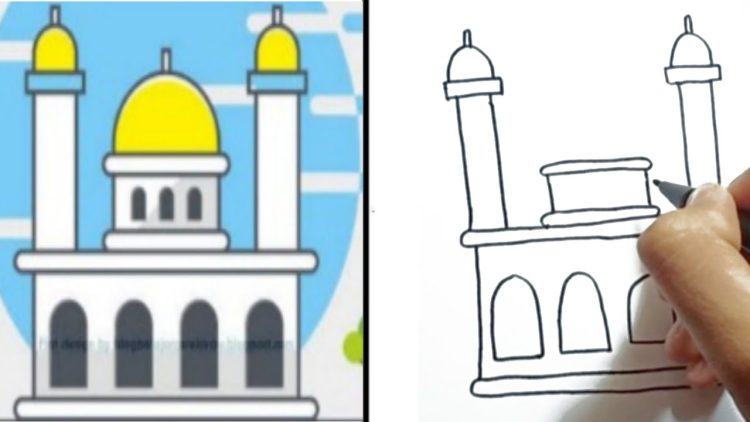gambar masjid yang mudah