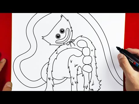 How to Draw Huggy Wuggy and Mommy Long Legs | POPPY PLAYTIME | Easy ...