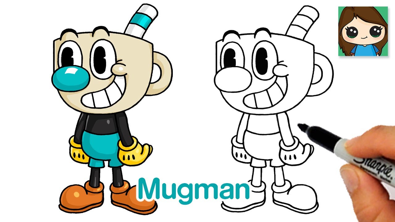 How to Draw Mugman Easy The Cuphead Show Easy Drawings Dibujos