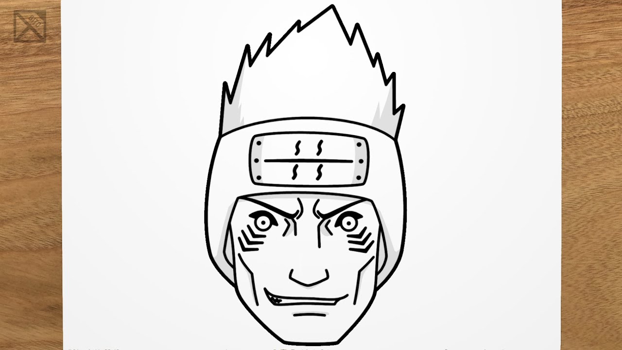 draw KISAME - Akatsuki (Naruto) step by step, EASY Easy Drawings - Dibujos ...