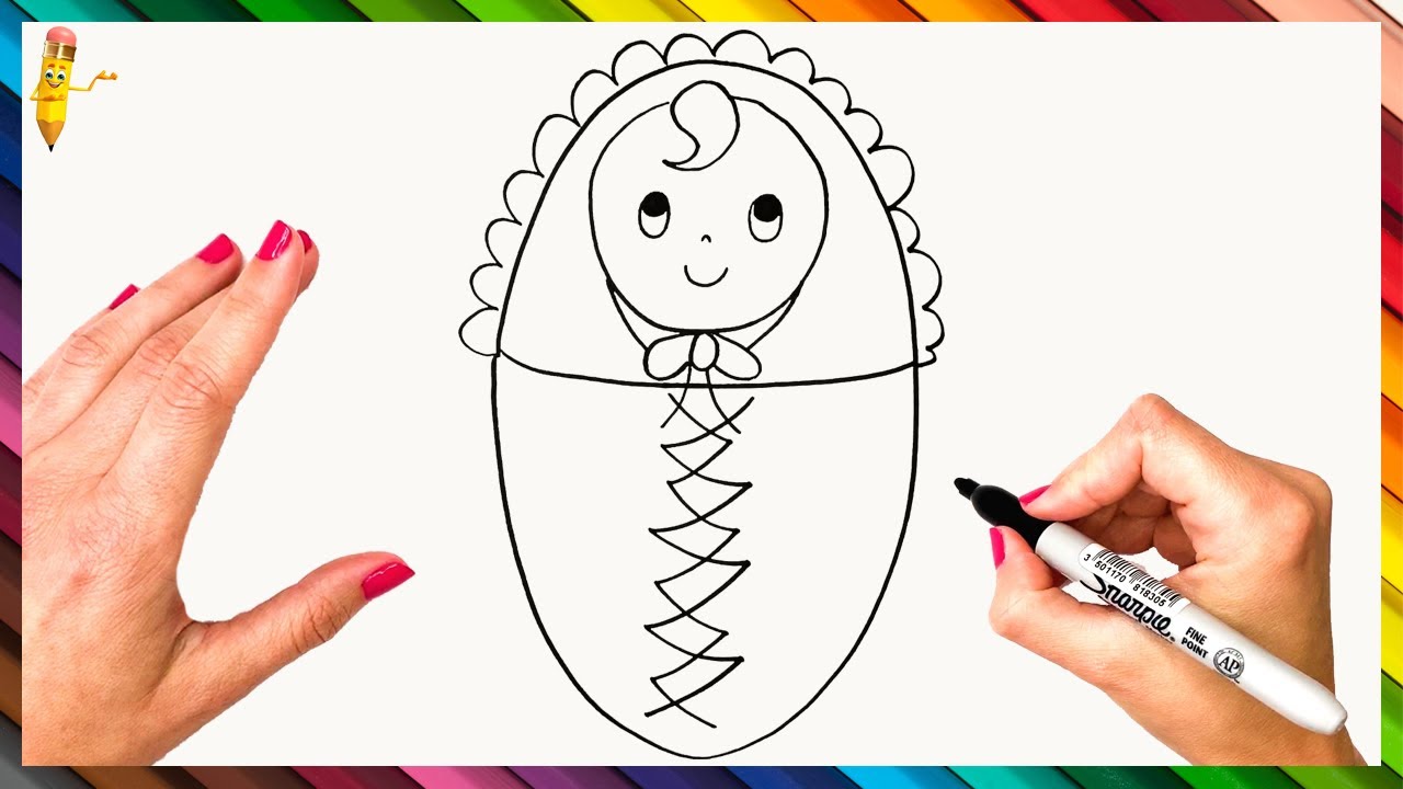 How To Draw A Baby Step By Step Baby Drawing Easy | Easy Drawings ...