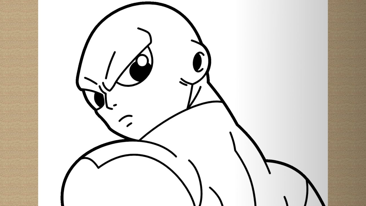 How to draw JIREN (Dragon Ball Super) step by step, EASY Easy