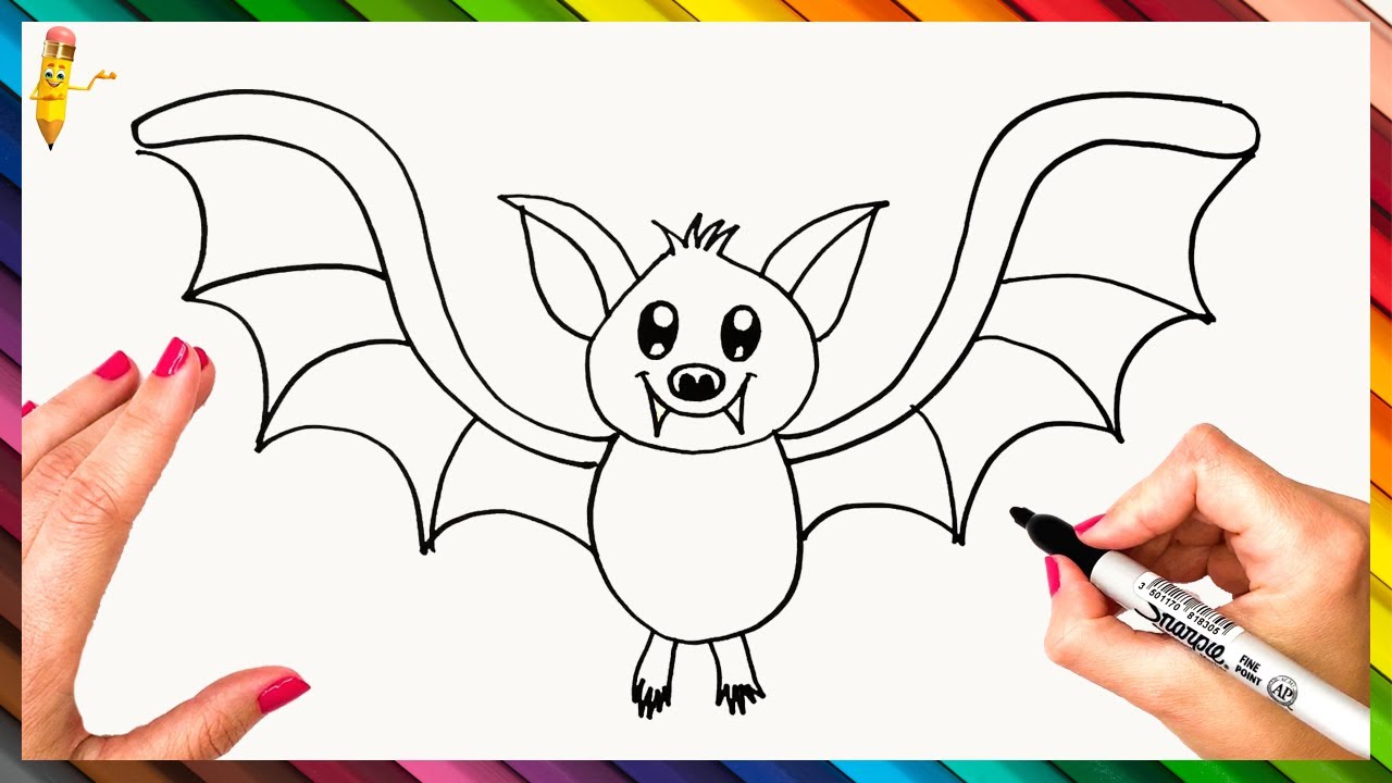 Como dibujar un murciélago
