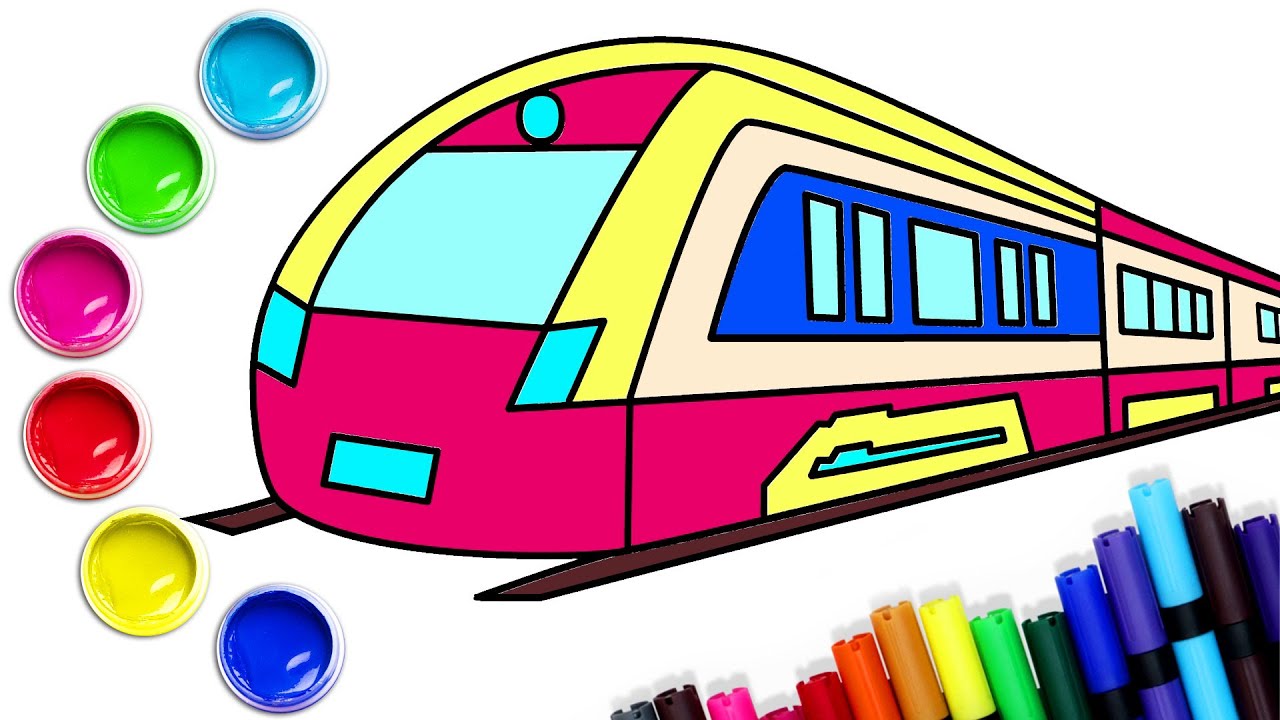 Trenes dibujos faciles