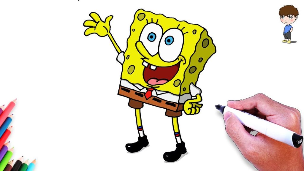 como dibujar a bob esponja kawaii | Easy Drawings - Dibujos Faciles ...