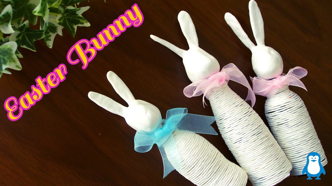 紙ひもと粘土で作るウサギの作り方 イースター バニー Diy How To Make A Paper Easter Bunny Social Useful Stuff Handy Tips