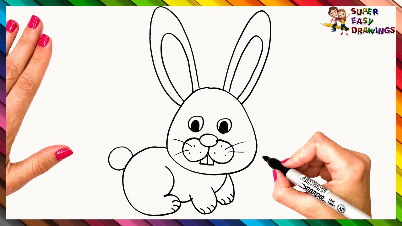 How To Draw A Bunny Step By Step Rabbit Drawing Easy | Easy Drawings ...