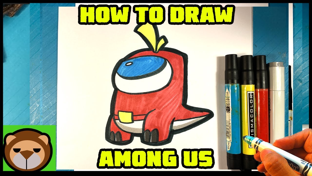 EASY How to Draw POKEMON AMONG US - Fuecoco | Easy Drawings - Dibujos ...