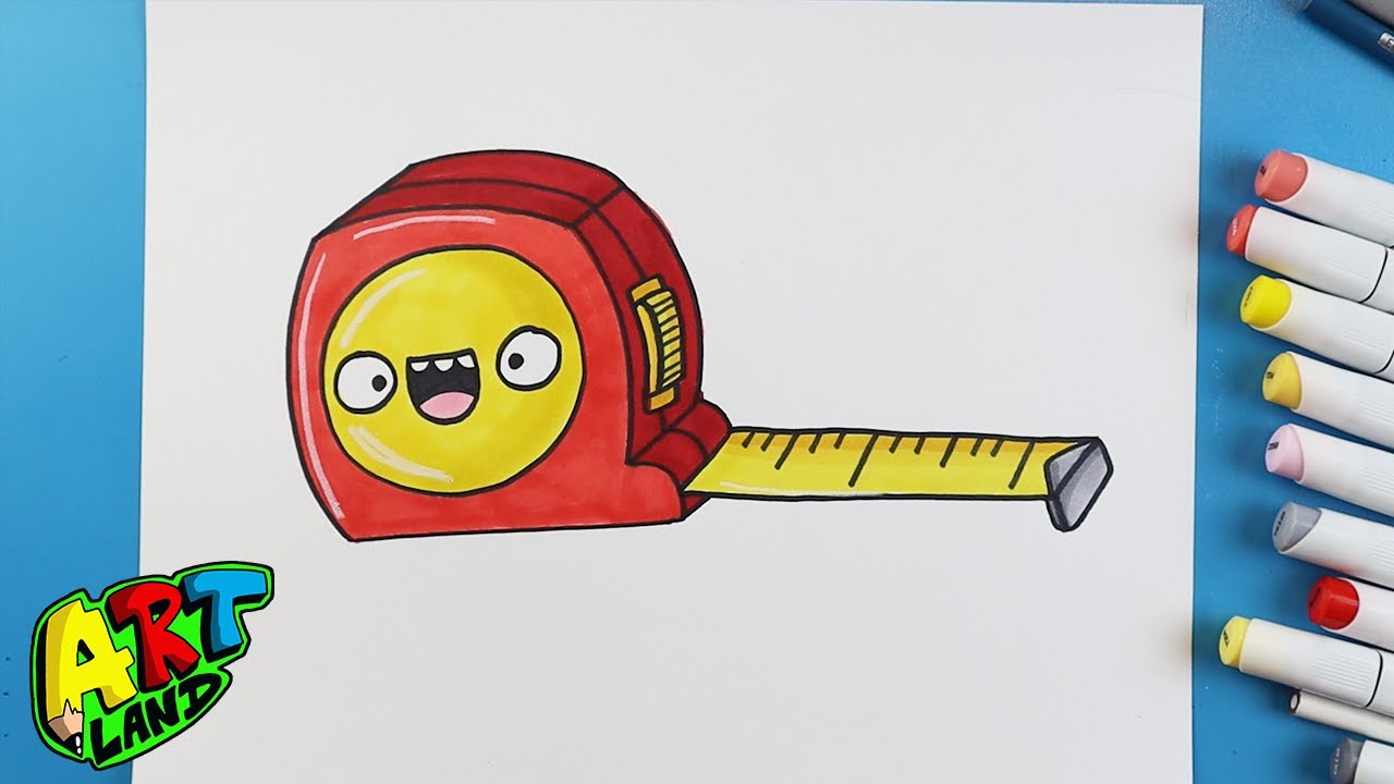 How to Draw a TAPE MEASURE!!! Easy Drawings Dibujos Faciles