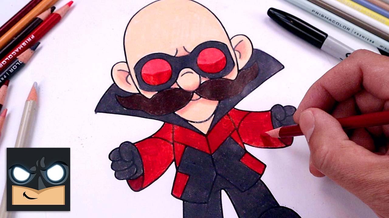 How To Draw Dr.Robotnik Sonic 2 Draw & Color Tutorial Easy Drawings