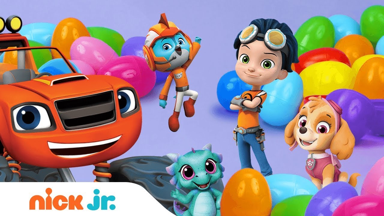 Surprise Eggs w/ PAW Patrol, Blaze, Shimmer and Shine, Rusty Rivets ...